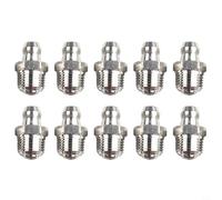 Prensa de engrase hidráulica recta para m10 x 1 mm de acero inoxidable 201, boquilla de lubricación para rodamientos y maquinaria industrial, para resistencia a la corrosión para un fácil