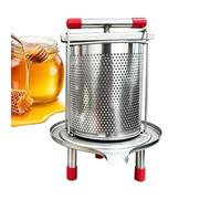 Prensa de Fruta 2,8 L con Travesaño y Trituradora Acero Inoxidable | Prensa Metálica Para Elaborar Vino, Uva, Sidra Para Casa Cocina Tienda Picnic Camping Mujeres Hombres Chef Apiculto Con base