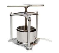 Prensa de frutas de 6 litros, prensa de uva para hacer sidra de vino, deshidratación de verduras, prensa de queso (aluminio)