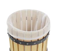 Prensa de frutas para hacer vino con cesta de madera para zumo natural casero, uva, cereza, prensador de manzana 18L-1