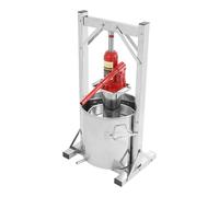 Prensa de Frutas y Vino 12 L 3 T Acero Inoxidable Hidráulica 304 Prensa de Acero Inoxidable Mecánica para Exprimidor de Uvas y Filtro Interior