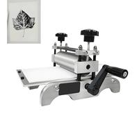 Prensa de grabado de mesa, prensa manual de impresión con altura de rollo ajustable, diámetro de rodillo de 5 cm, para manualidades, estudios en casa y arte