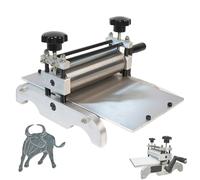 Prensa de grabado manual de impresión, máquina de grabado de escritorio de 31 x 17 cm con altura de rodillo ajustable para grabado, huecograbado, relieve e impresión en placa de cobre de madera