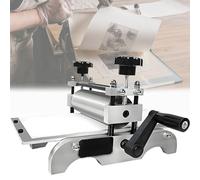 Prensa de grabado manual, Pequeña máquina prensas impresión escritorio, grabados manuals con rodillo ajustable para impresións papel Woodblock Lino