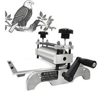 Prensa de grabado manual, prensa de impresión de mesa con altura de rodillo ajustable para papel, bloque de madera, relieve e impresión en huecograbado, para artesanos y pequeños estudios
