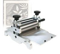 Prensa de grabado plana manual, máquina de grabado con rodillo ajustable, cama de impresión de 31 x 17 cm para creación de impresiones artísticas de estudio