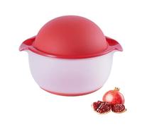 Prensa de granada - Herramienta para extraer y separar los arilos del fruto | Exprimidor-y-Separador de Pulpa con Bol | Utensilio de cocina en ABS y Silicona para una Preparación Fácil-y-Limpia