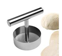 Prensa de hamburguesa - 4,53 x 3,54 pulgadas Herramienta de molde de amasador de hamburguesa de metal de acero inoxidable, accesorios antiadherentes para moldeador de carne, molde de parrilla de