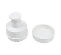 Prensa de hamburguesas, carne de rebote automático para molde para hamburguesas y pasteles de arroz, herramienta de cocina de plástico con mango ergonómico, compacta de 9,6 x 12,5 cm (verde)