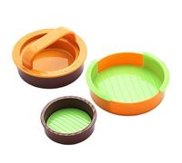 Prensa de hamburguesas, molde para hacer hamburguesas, herramienta moldeadora de carne molida, antiadherente de fácil liberación, crea hamburguesas perfectamente uniformes, equipo de barbacoa en el