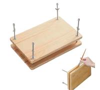 Prensa de Libros de Madera Multifuncional - Prensa Manual de Papel Ligera | Máquina de Encuadernación para Artesanías, Proyectos de Arte, Estudio, Aula, Pasatiempos y Oficina