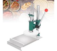 Prensa de masa de acero inoxidable con placa antiadherente y brazo extendido, ajustable para tortillas, panqueques, pan plano