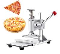 Prensa de masa de pizza de grosor ajustable con bandeja extraíble para pizza casera y comercial, pasteles, tortillas, pastelería