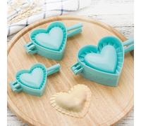 Prensa de masa para hacer albóndigas con forma de corazón y mariposa, plástico para molde para raviolis, pierogi, pastelería y pasteles, tamaños pequeños, medianos y grandes (flor S)