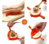 Prensa de masa para hacer albóndigas y raviolis única para diseños de moldes para corazón, mariposa y flor (flor S)