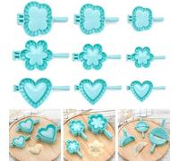 Prensa de masa para hacer bolas de masa para molde con estilizador, plástico resistente al calor, diseñada para simplificar la fabricación de bolas de masa y pasteles (mariposa M)