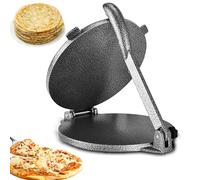 Prensa de masa para pizza, máquina de prensa de tortillas, aleación de aluminio duradera para aplanar y alisar masa, ideal para tortillas, burritos, pizzas y mini cuencos para tartas