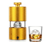 Prensa de pelotas de hielo de fútbol, 70 mm, de aluminio aeronáutico, fusión lenta para mejorar el sabor del whisky, para los fanáticos
