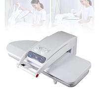 Prensa de planchado de vapor comercial, 1400 W, resistente calentamiento rápido, vapor ajustable, placa de gran tamaño para sábanas, fundas de almohada, mantelería