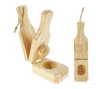 Prensa De Plátanos | Herramienta De Prensa De Puré Tostonera De Madera | Máquina Manual De Tazas De Plátano Para Chips De Tostonas Fritas | Accesorio De Cocina Compacto Para La Cocina En Casa Camping