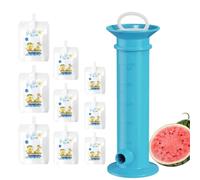 Prensa de puré de frutas, pluma de fuente y apretando con 15 pellizcos Beuteln | Relleno de reutilizable para alimentos para bebés, color puro, a prueba de fugas, para los niños y el hogar