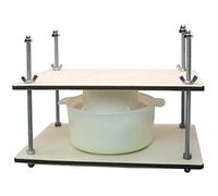 Prensa de queso para hacer queso de 30 cm - Kit de fabricación de queso con prensa 1 molde de queso de 1.2 L - Prensa Сheese para hacer queso en casa- Gran máquina de prensa de queso