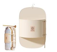 Prensa de ropa, organizador de ropa de compresión, almacenamiento ajustable en el armario con función de ahorro de espacio, ultrafina, a prueba de polvo para camisas, chaquetas, suéteres, abrigos