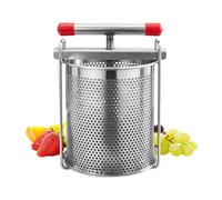 Prensa De Sidra 2,8 L con Travesaño y Trituradora Acero Inoxidable | Prensa para Hacer de Frutas Miel Oliva Para Casa Cocina Tienda Picnic Camping Mujeres Hombres Chef Apicultor Sin base