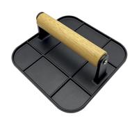 Prensa De Smash Burger - Aleación De Aluminio 16x16x6 Cm | Peso De Hierro Fundido Para Beicon | Aplastador De Hamburguesas Para Plancha De 6,3 Pulgadas, Accesorio Plano