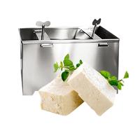 Prensa de soja, con agujero de drenaje de acero inoxidable ajustable, molde de soja Silken Paneer, para el hogar, picnic, cocina casera, queso, comida vegetariana
