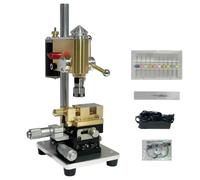 Prensa de taladro de precisión - Multifunción Micro Reloj Taladro, Alta Precisión 9500rpm con Voltaje Ajustable, Ideal para DIY y Reparación de Relojes, Incluye Broca