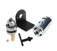 Prensa de torno de taladro manual 555 motor para portabrocas de 1/8 pulgadas + soporte de montaje 12 accesorios de herramientas de café