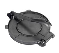 Prensa de tortilla de 8 pulgadas de alta resistencia de aleación de aluminio pre-sazonada con mango para maíz, masa, pizza, pastel, tortilla de harina