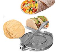 Prensa de Tortilla de Maíz de 6.5 Pulgadas, Prensa de Tortilla de Aleación de Aluminio, Herramientas de Prensado de Masa de Tortillas de Maíz, Suministros de Cocina, Gris para