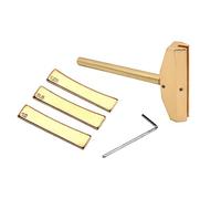 Prensa de trastes de bajo y guitarra, inserto de traste de latón, herramienta de prensado de diapasón con llave inglesa, herramientas Luthiers, instalación de cuerdas de guitarra