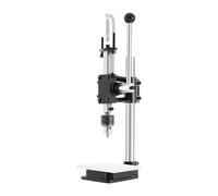 Prensa de troquelado manual, presión de 160 kg, altura regulable de 0 a 16 cm, portabrocas de 1,5 a 13 mm, con placa de aluminio de escala y soporte de resorte, para troquelado, troquelado, estampado