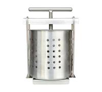Prensa de vino de frutas, exprimidor de acero inoxidable, 2,5 L, exprimidor de mano, herramienta extractora de miel, soporte manual de cocina, para cocineros caseros, padres, chefs, reuniones de
