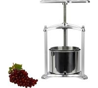 Prensa de zumo manual, acero inoxidable de 6 L, para extraer jugo y extractos de hierbas en casa
