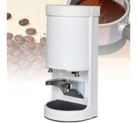 Prensa Eléctrica Comercial Para Café 58 Mm,Máquina Automática Para Moler Café En Polvo Con Ajuste Presión 5 a 30Kg Y Detección Totalmente Automática,Elevador Soporte Ajustable,blanca