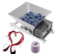 Prensa eléctrica de manzanas, trituradora de puré de uvas de acero inoxidable de 4 l, trituradora comercial de frutas, pan, azúcar morena, for cortar frutas peladas y cortadas en cubitos, pan