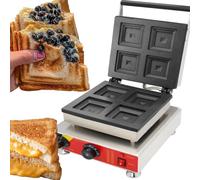 Prensa eléctrica for panini y helado de 1500 W, for sándwiches, tostadas y helados, ideal for panaderías, restaurantes y bares.(110V)
