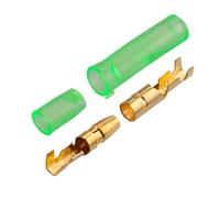 Prensa en frío de caja masculina hembra 4mm diámetro del conector cable eléctrico coche Terminal tipo bala 4,0(25sets(100pcs))