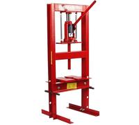 Prensa hidráulica de 6T | 93,5 x 40 x 41 cm | Banco de trabajo transversal ajustable en 4 niveles | Elevador con perno atornillable | Juego de espaciadores | de acero