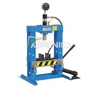 Prensa Hidráulica Manual 10 TON Fervi P001/10 Mesa Regulable