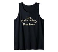 Prensa Libre Cadena Rota Primera Enmienda Libertad Camiseta sin Mangas