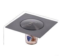 Prensa magnética del pie de la válvula de la cubierta 9.8x9.8x5.5cm del | Base ABS resistente a la corrosión para desagües de 28-75 mm para baño, cocina, balcón, drenaje rápido, antiolor