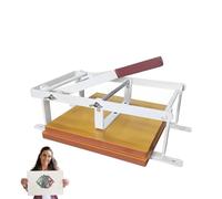 Prensa manual de impresión en linóleo, máquina de grabado manual con fieltro y regla de posicionamiento, ajuste de altura, máquina de impresión plana para impresión tipográfica