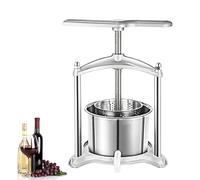 Prensa manual de jugos, máquina de separación y prensado manual de vino de 6 litros para frutas y verduras, herramienta deshidratadora de cocina