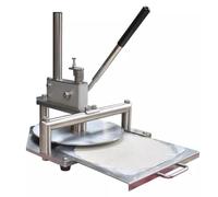 Prensa manual de masa de pizza con grosor ajustable, plato redondo para pastelería, panadería y pizza casera perfecta