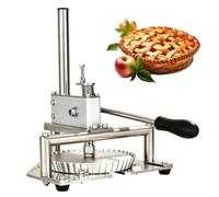 Prensa manual de masa de pizza, herramienta de formación de masa de acero inoxidable para cortezas de pasteles, pasteles de mano, pan, ideal para uso doméstico y comercial